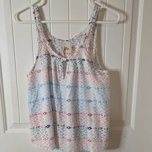 Hollister Multicolor Patterned Tank Top